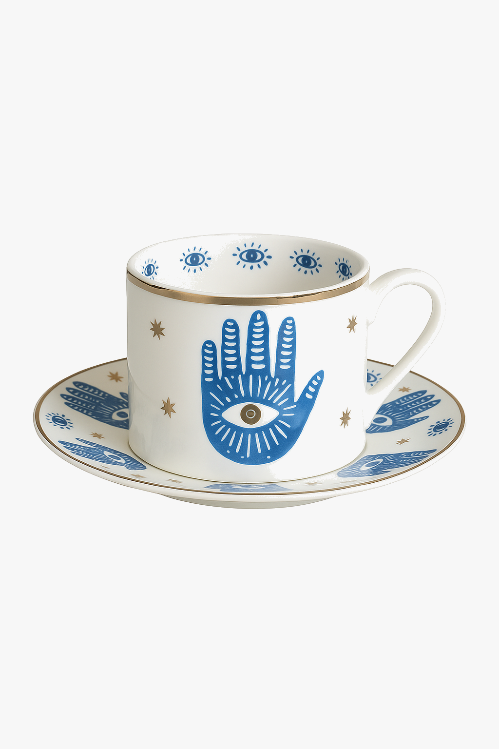 Cup coffee porcelain animal pattern European style gold