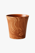 Ceramic cup torsade pattern handmade practical
