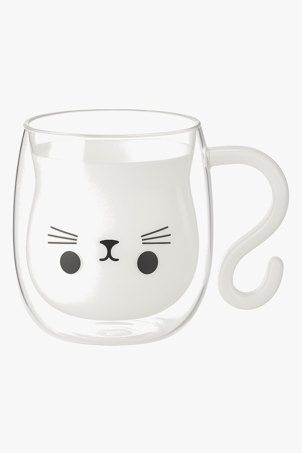 Cup chat double paroi verre borosilicate 250 ml