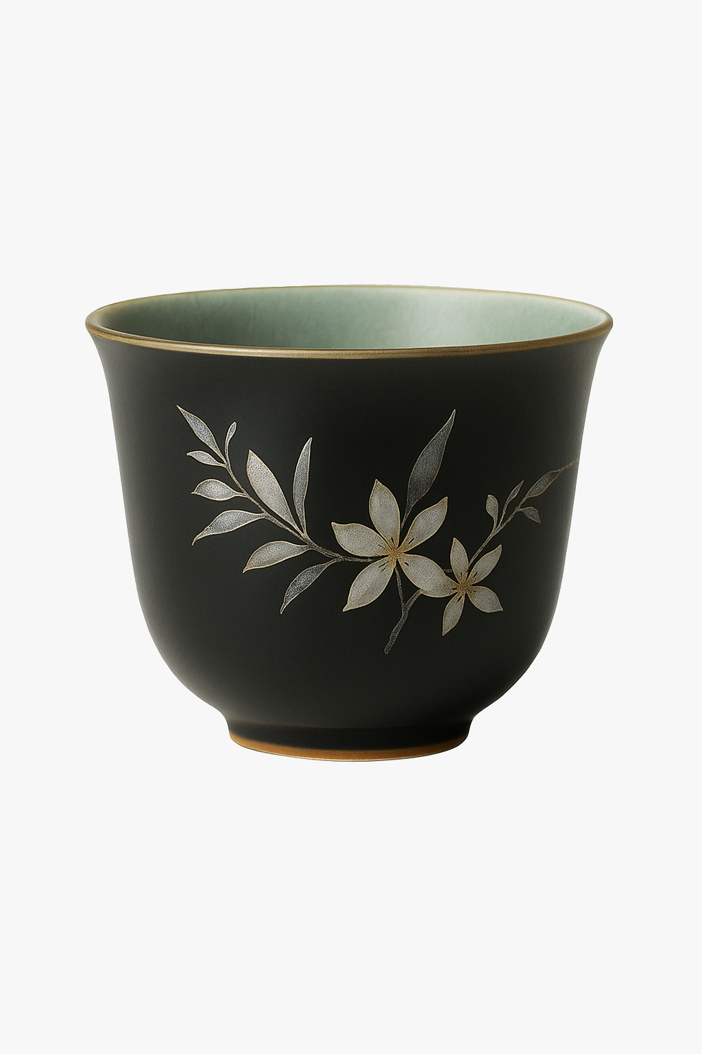 Chinese retro ceramic kungfu apricot floral pattern