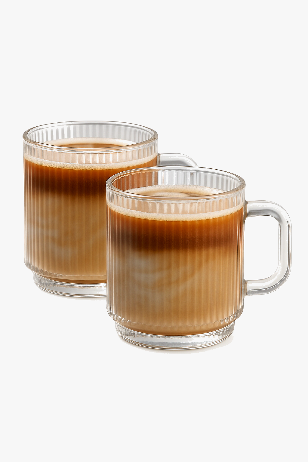 Stretch glass cup with handle 350 ml