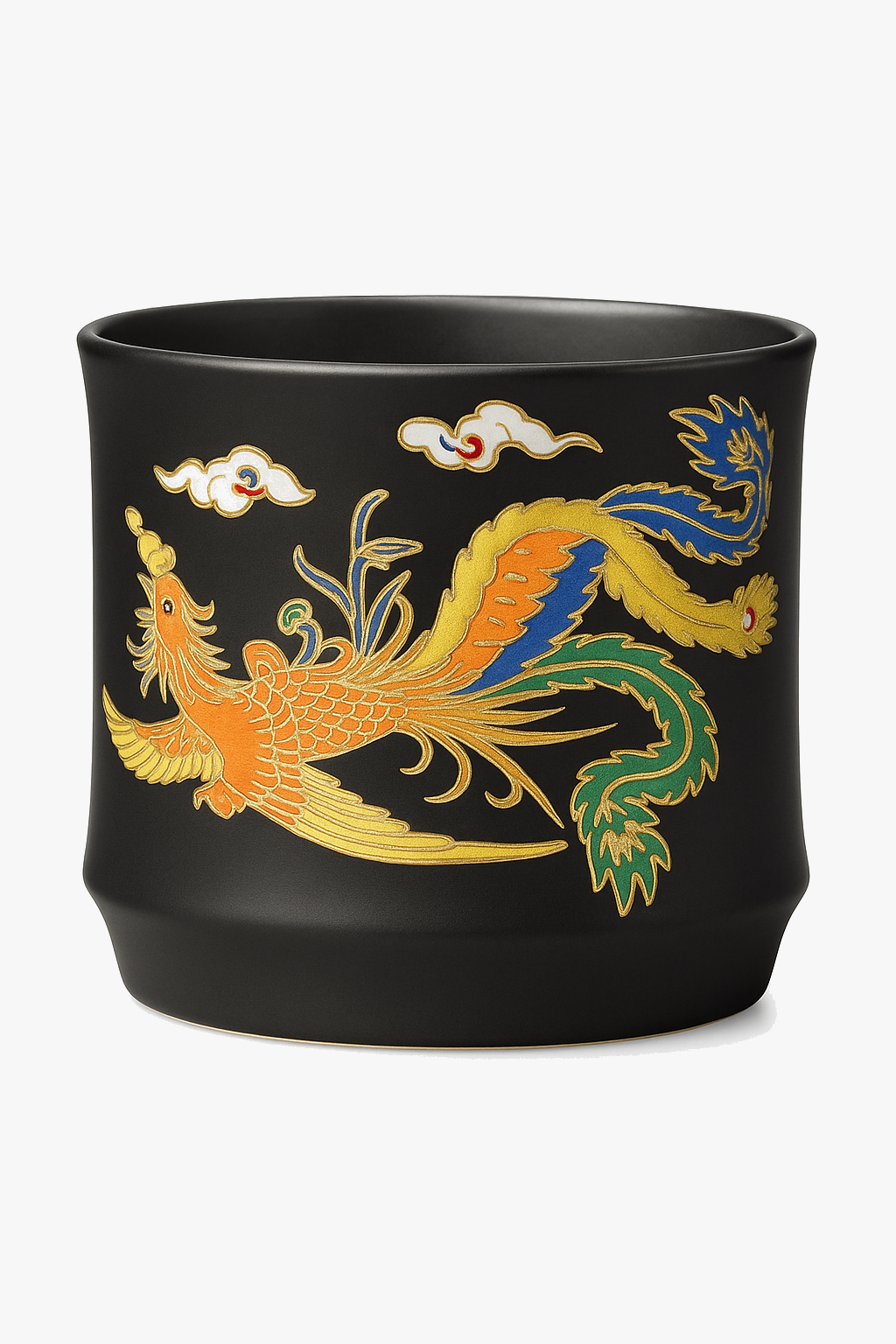Cup gongfu clay dragon patterns phoenix artisanal