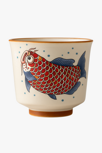 Kung fu ceramic arowana retro 150ml individual cup