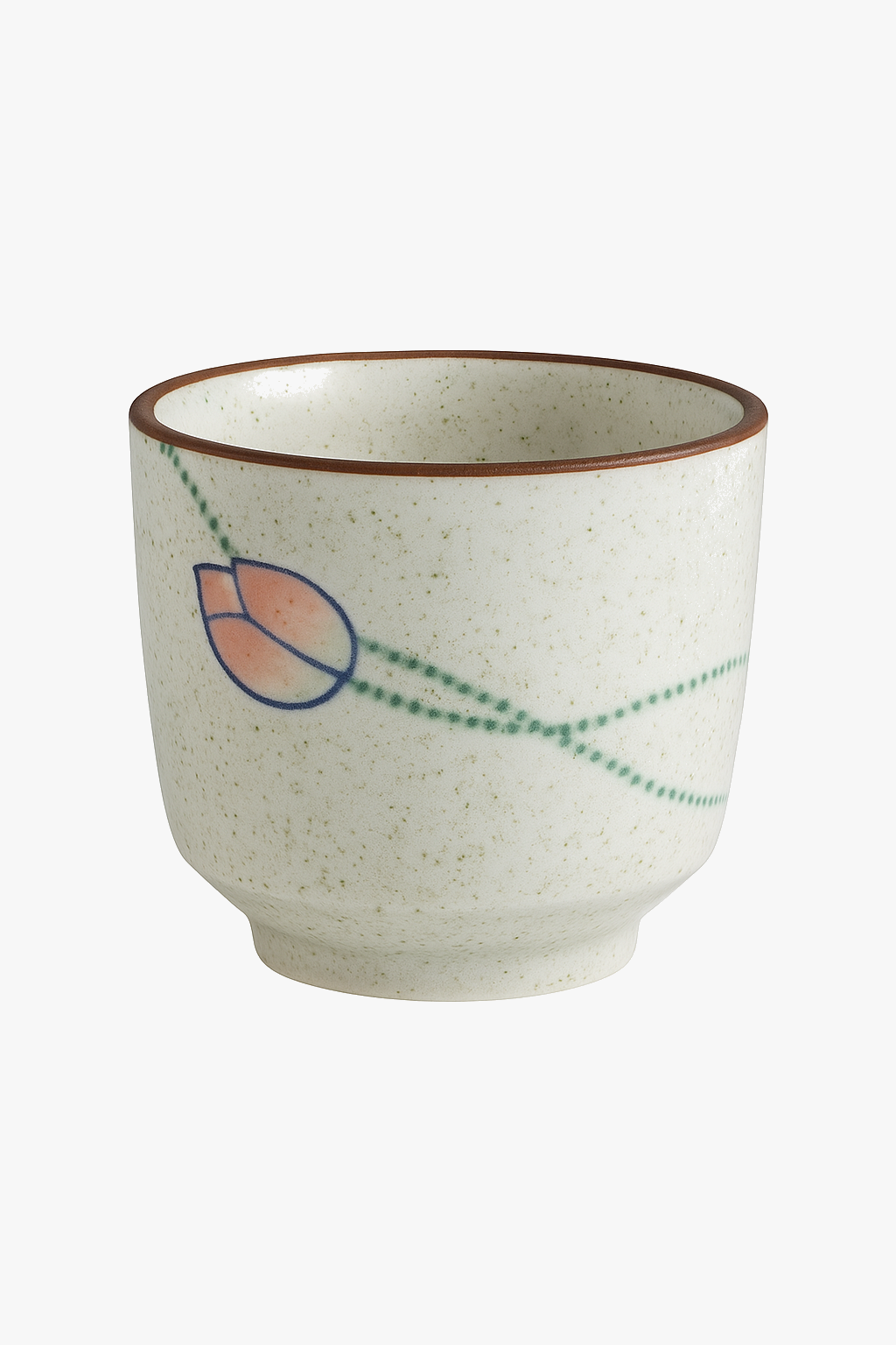 Cup sake yunomi ceramique peinte main japonaise traditionnelle