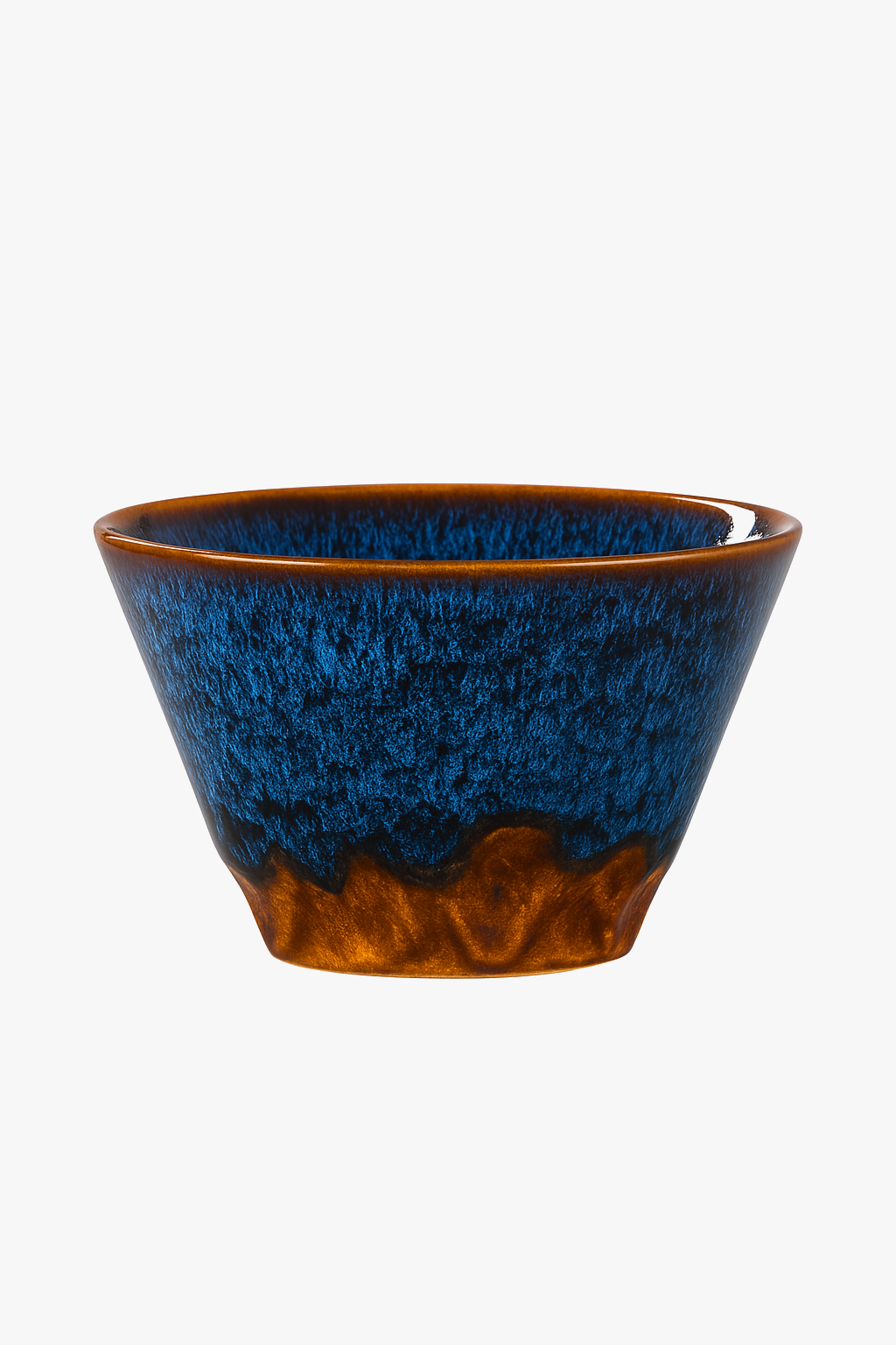 Expressive Tianmu-Style Kung Fu Ceramic Teacup