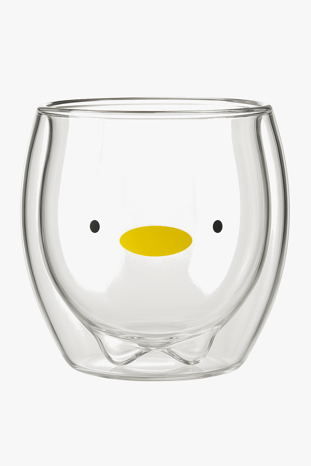 Cup glass double wall pattern animals 3d cute