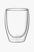 Glass cup double-walled stried insulating coffee whiskey