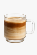 Glass cup with handle 350 ml