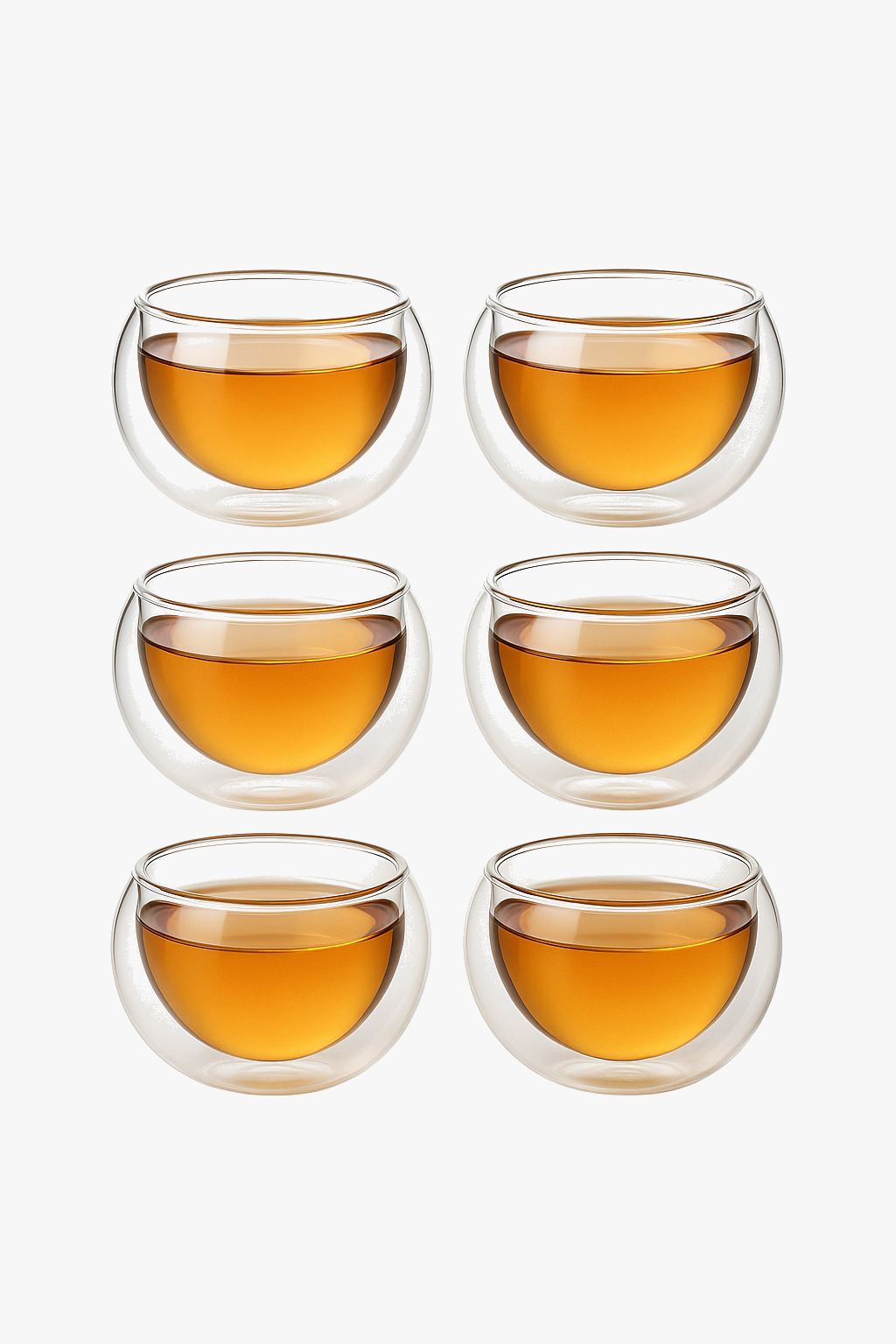 Teas pumpkin flower striped glass with infuser