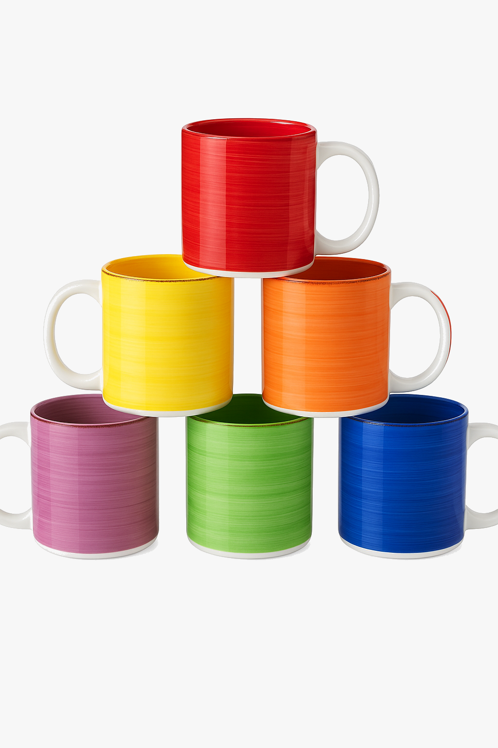 Large Capacity Stoneware Cups, Craft Style, 480ml