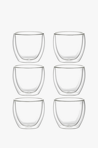Glass espresso double-walled glass 80 450ml (set of 6)