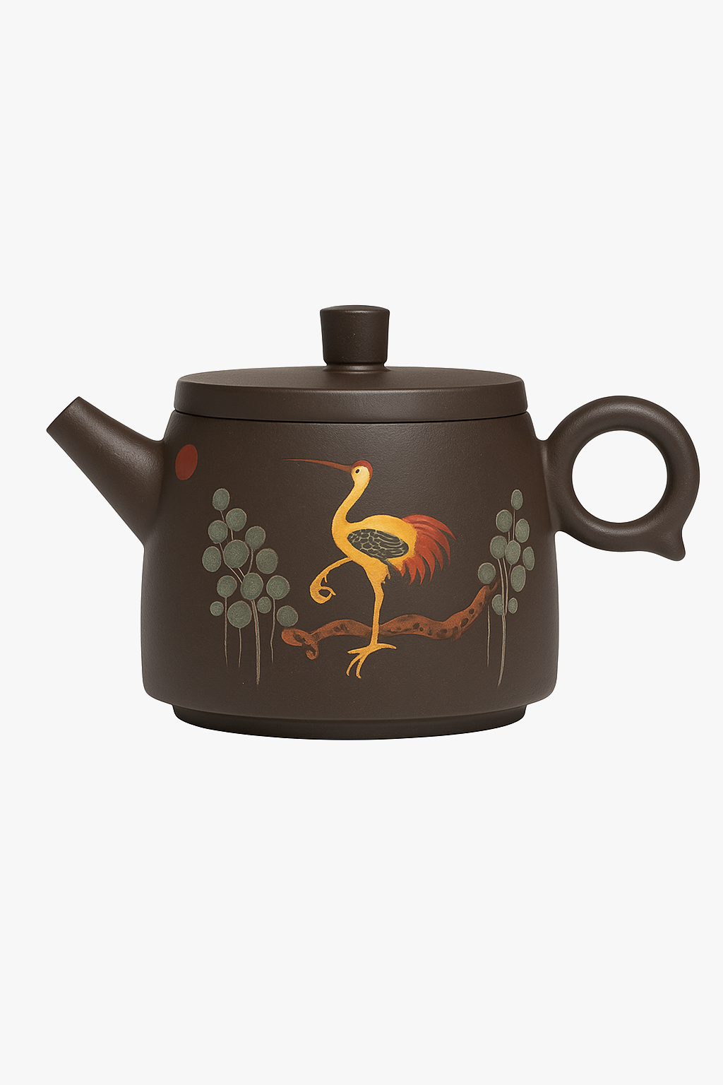 Traditional teapot ixing pattern crane 170 ml