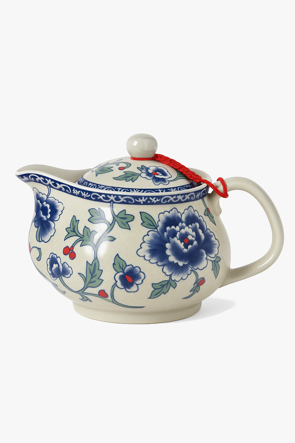 Jingdezhen ceramic teapot traditional pattern with filter
