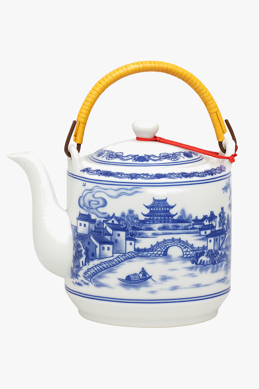 Chinese style ceramic teapot jingdezhen porcelain large capacity
