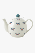 Ceramic teapot butterfly pattern animals with infuser 500ml