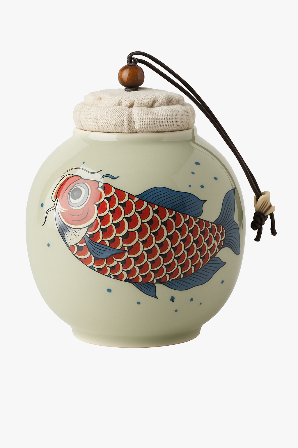 Chinese teapot arowana ceramic service kung fu retro