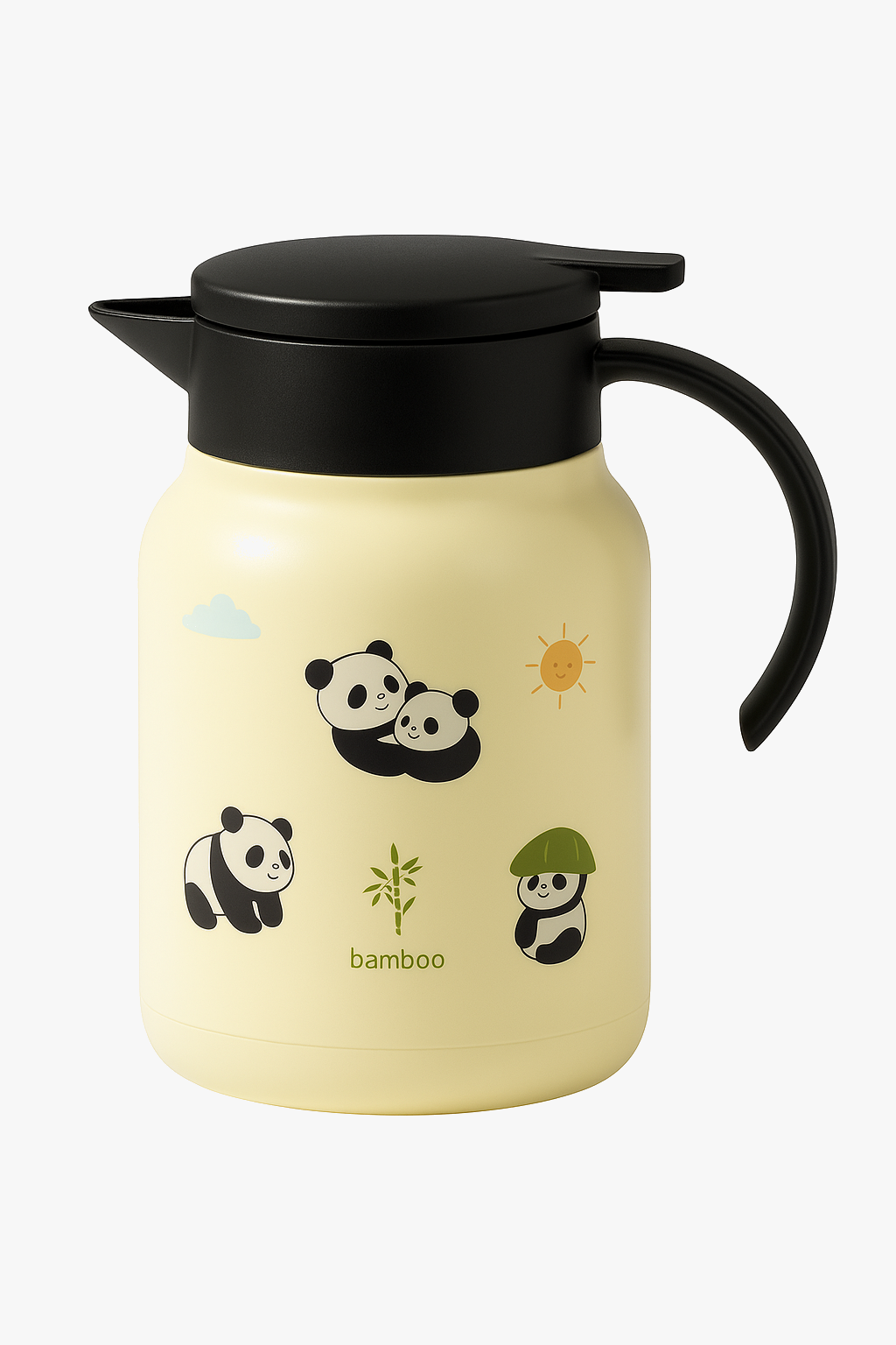 Panda isothermal teapot large capacity infusion steam stainless steel