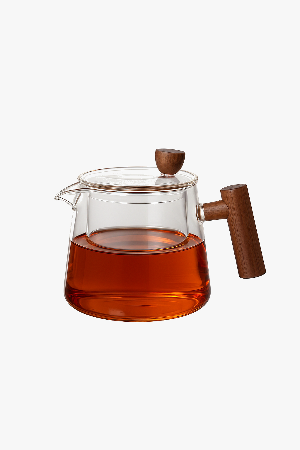 400-500ml Japanese Gaiwan-Style Glass Teapot for Pu-erh Tea