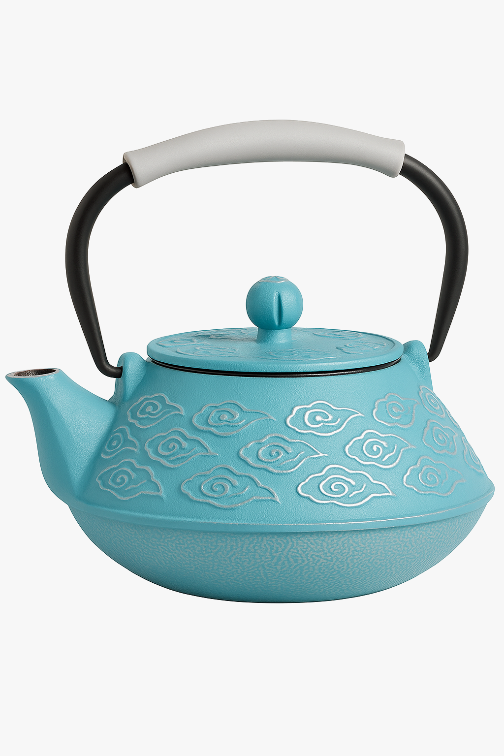 Japanese teapot cast iron infuser pattern clouds 800ml