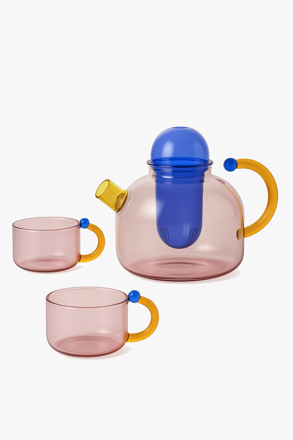 Teapot glass resistant heat integrated filter style minimalist