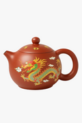 Teapot clay dragons phoenix gongfu handmade