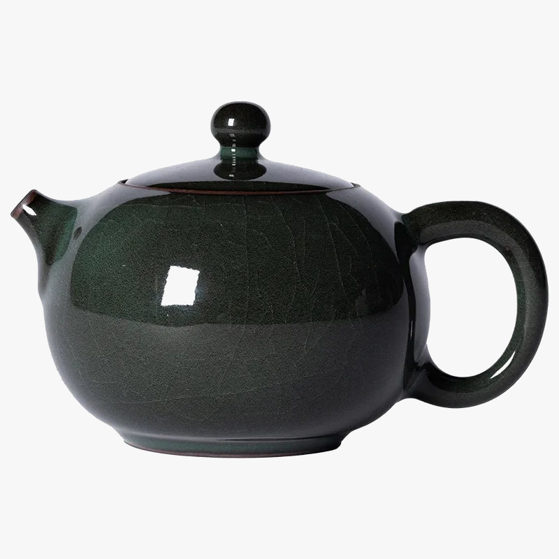 Teapot artisanal celadon crackle 300ml style longquan luxury