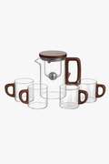 Teapot cafetiere verre chauffant infuseur filtre separateur