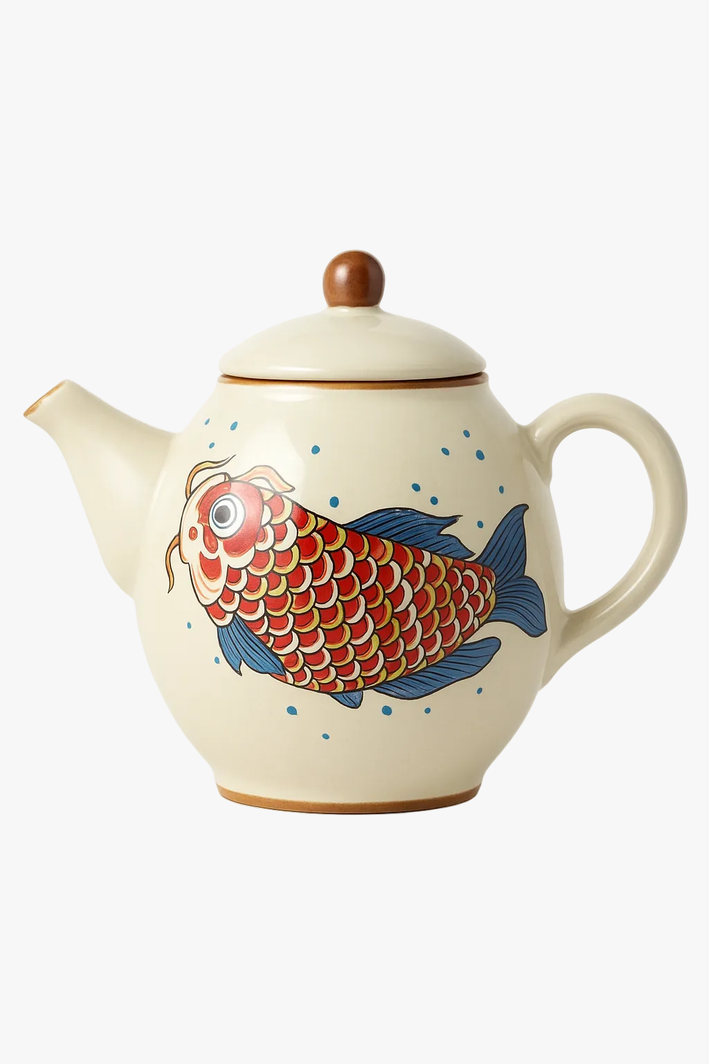 Chinese teapot arowana ceramic retro style kung fu