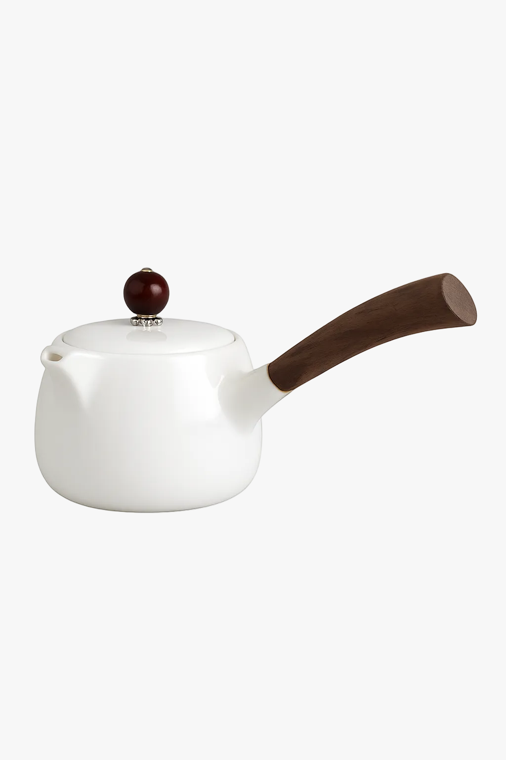 Dehua porcelain teapot 200ml side handle jade style