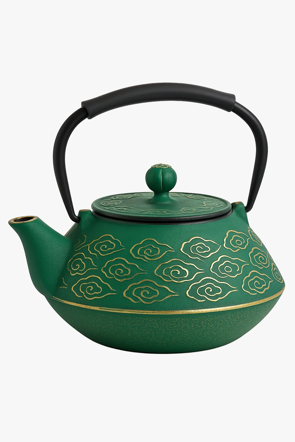 Japanese teapot cast iron infuser pattern clouds 800 ml