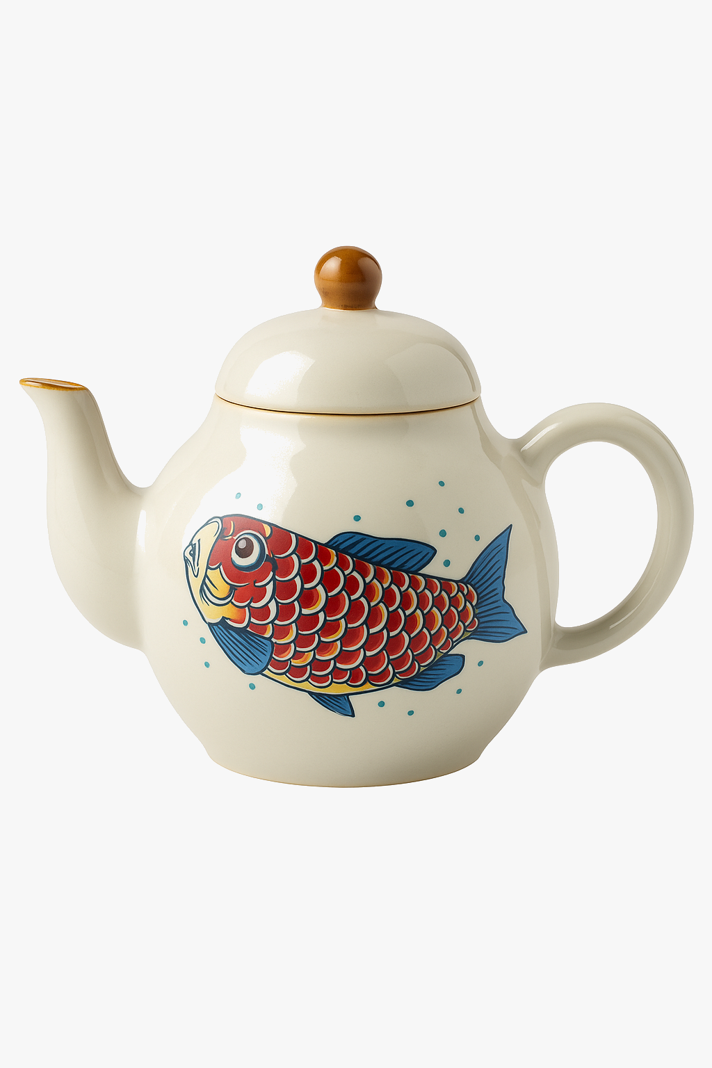 Teapot kung fu ceramic pattern arowana retro style