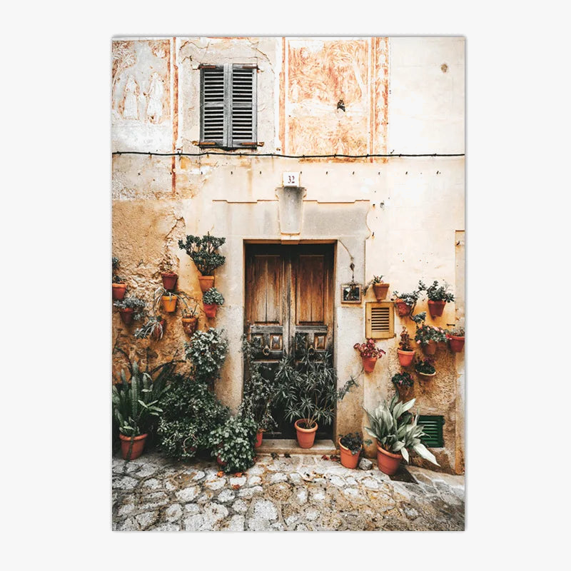 Painting canvas from bellagio in Tuscan for wall decoration