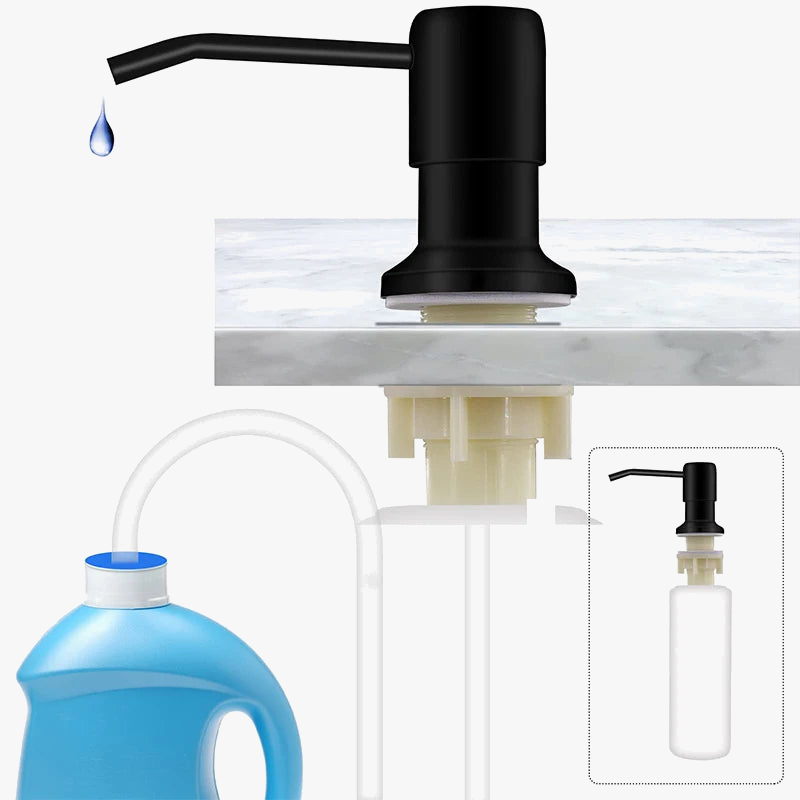 Tube dextension distributeur savon acier inoxydable pompe pression 350 500 ml - view 2
