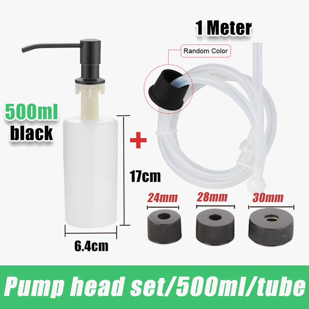Tube dextension distributeur savon acier inoxydable pompe pression 350 500 ml - view 7