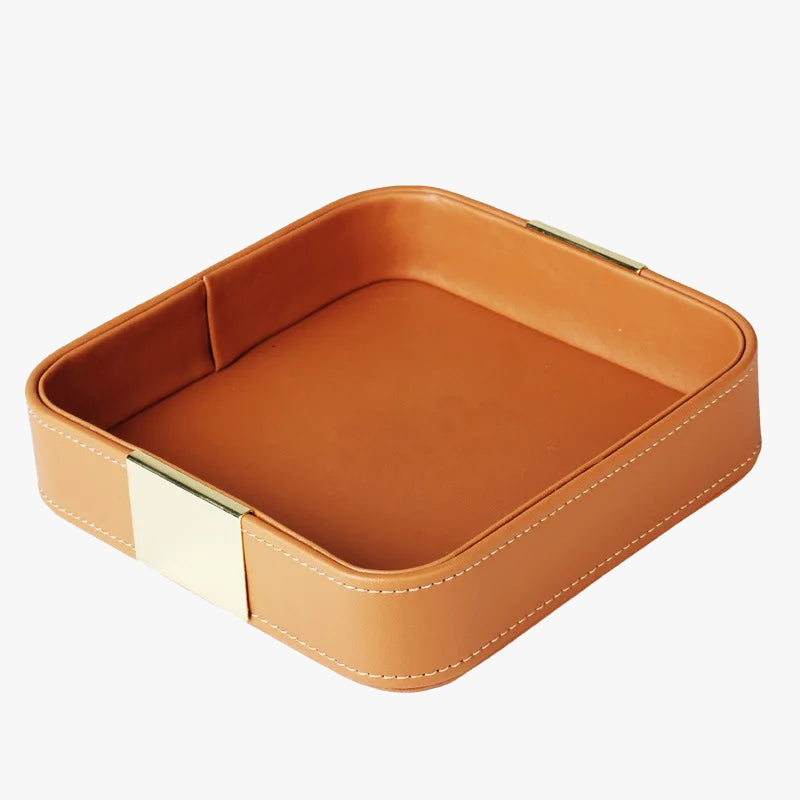 Empty valet pocket luxury multi-use leather imitation to organize small items