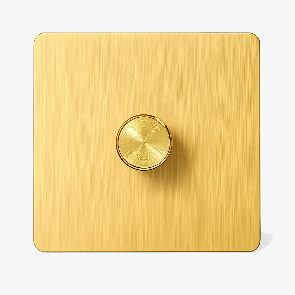 Variator in brushed gold steel rounded edges