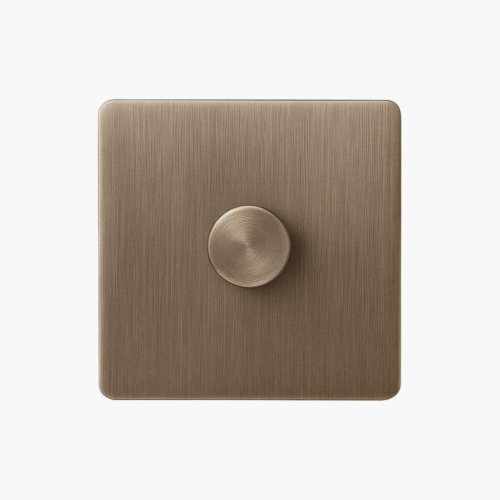 Grey Brushed Steel Variator, Rounded Edges, Style One