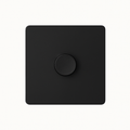 Black Matt Steel Dimmer Switch 8.6 X 8.6 cm