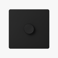 Black Matt Steel Dimmer Switch with Refined Design