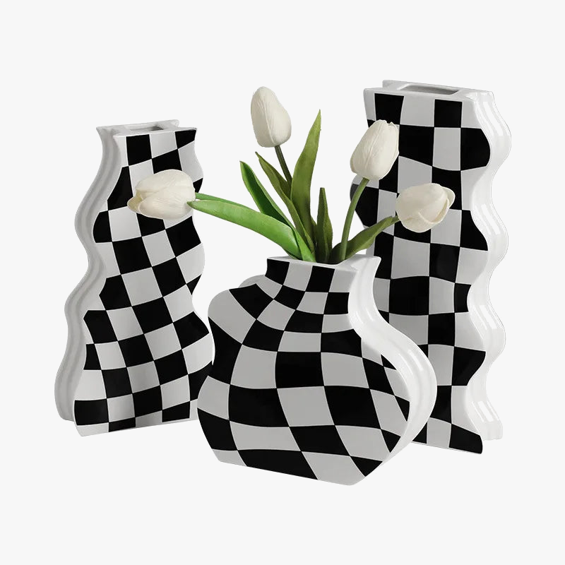 Ceramic vase for dried flowers elegant decoration - view 6