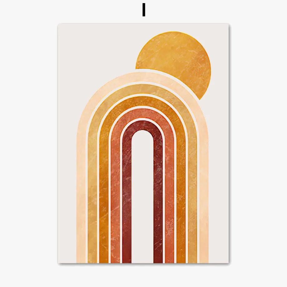 Tableware vase monstera terracotta abstract wall decoration Nordic - view 9
