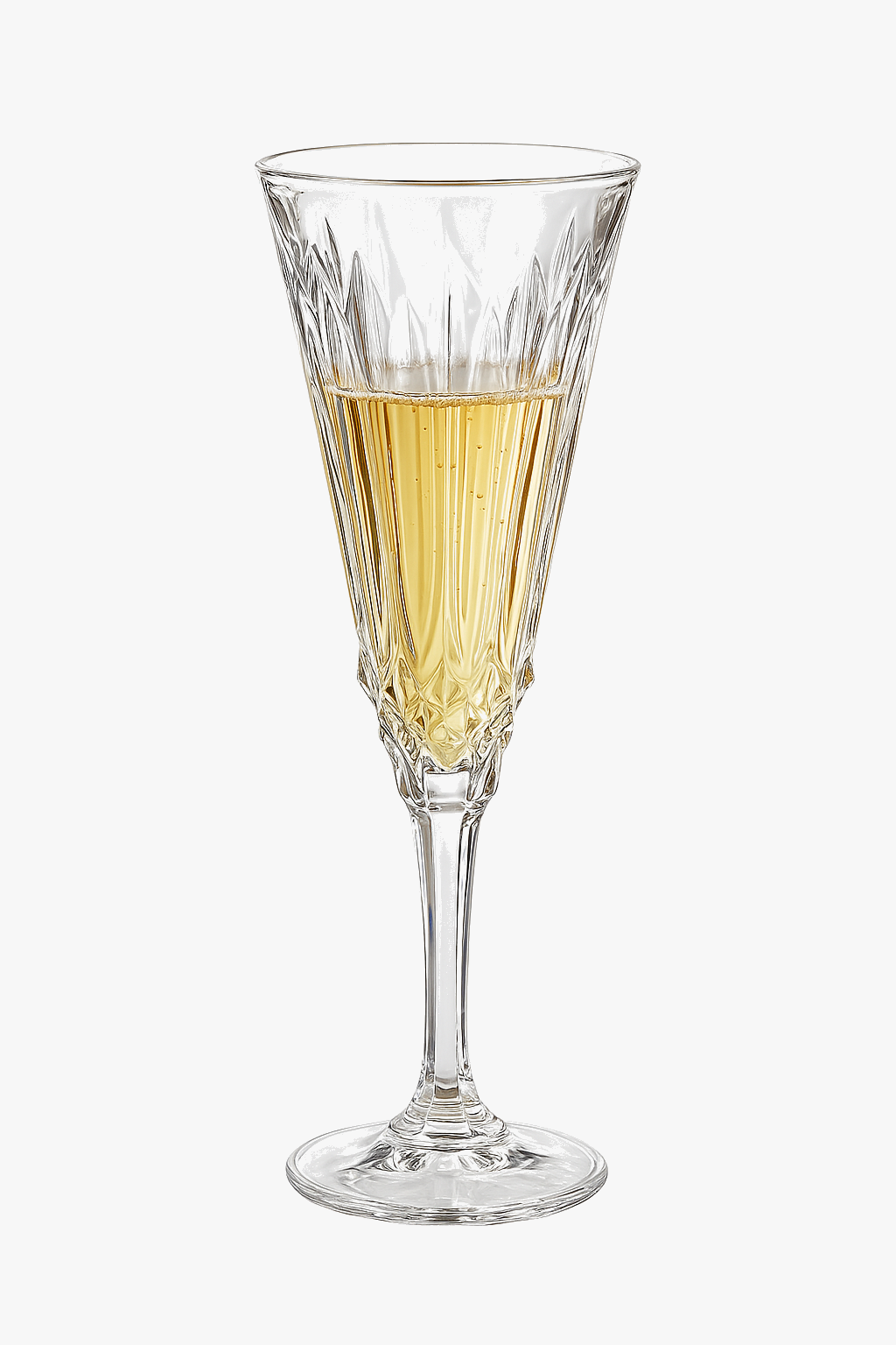 Elegant Retro Relief Cocktail Glass, Luxe Style
