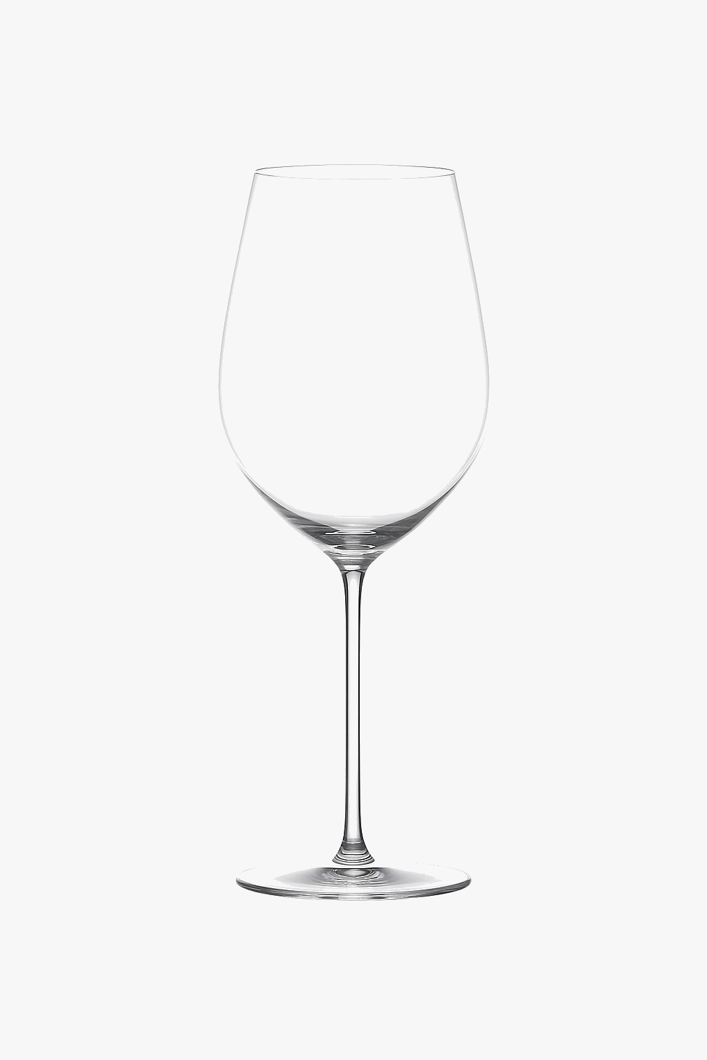 Ultra-Fine Faceted Crystal Burgundy Wine Glass