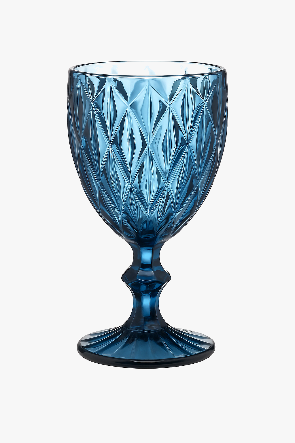 Retro Embossed Thick Wine Glass, European Style
