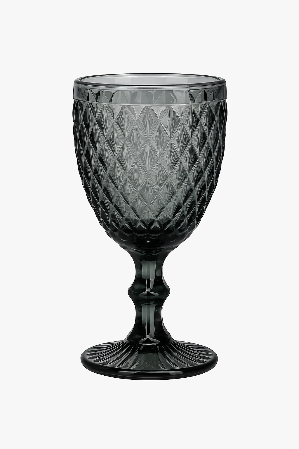 European Retro Relief Thick Glass Wine Cup