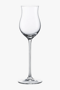 Handmade Flared Crystal Whiskey Glass with Red Stem