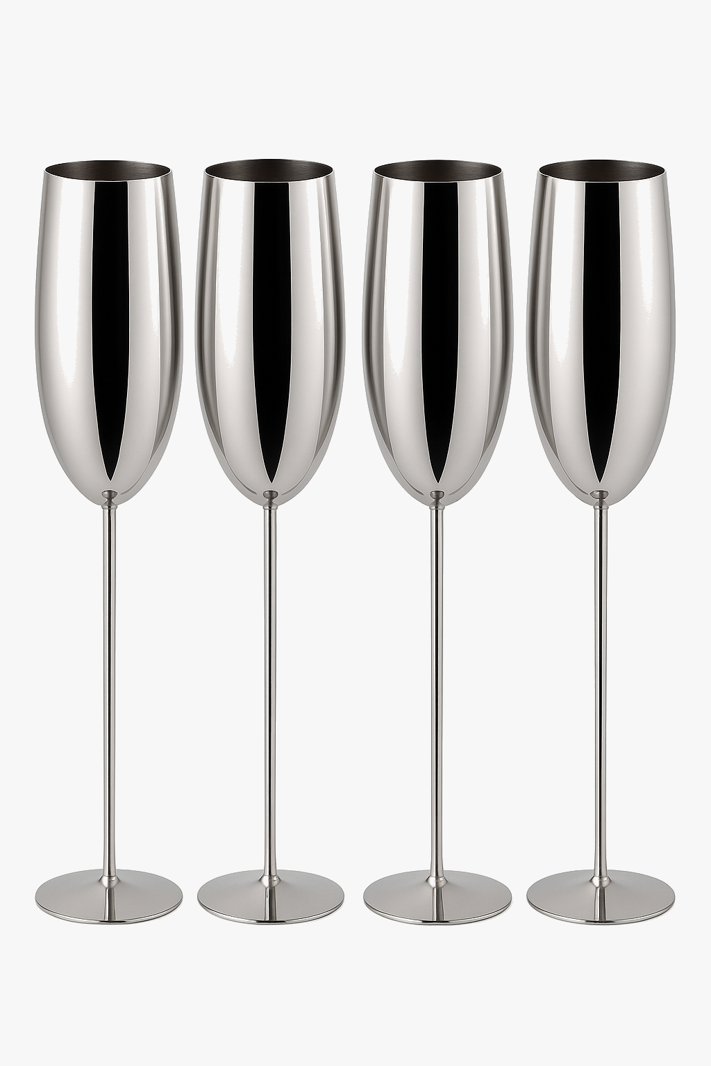 Champagne glass stainless steel texture style cup bar