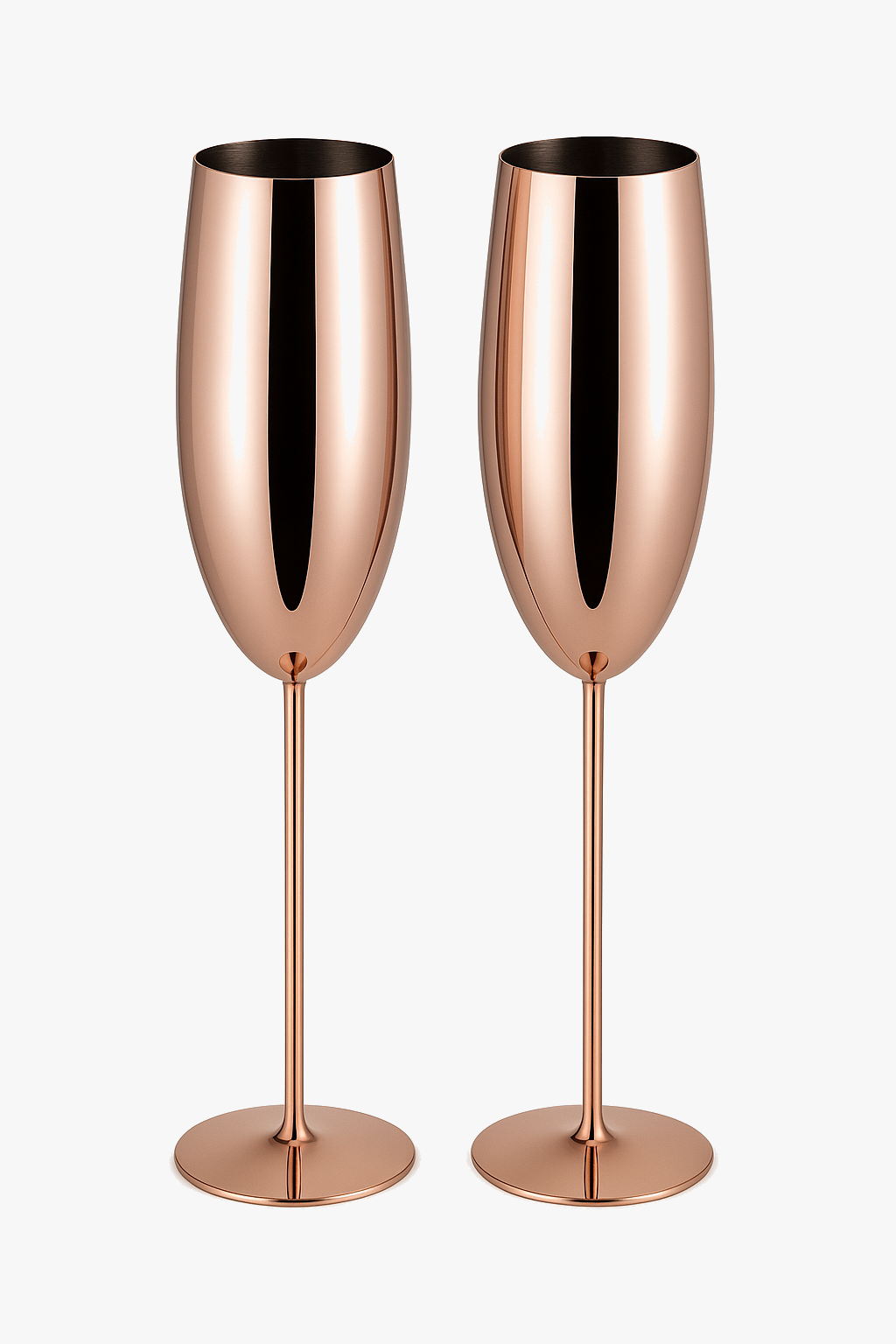 Glass champagne stainless steel texture style festive cup
