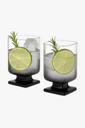 Glass square design gradient for whisky juice