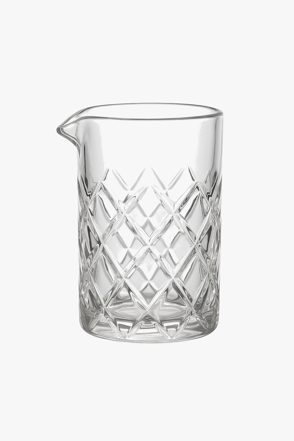 Glass cocktail nailed 700 ml textured style